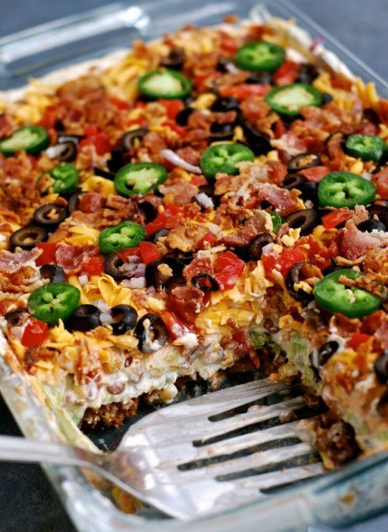 Layered Taco Salad Bake