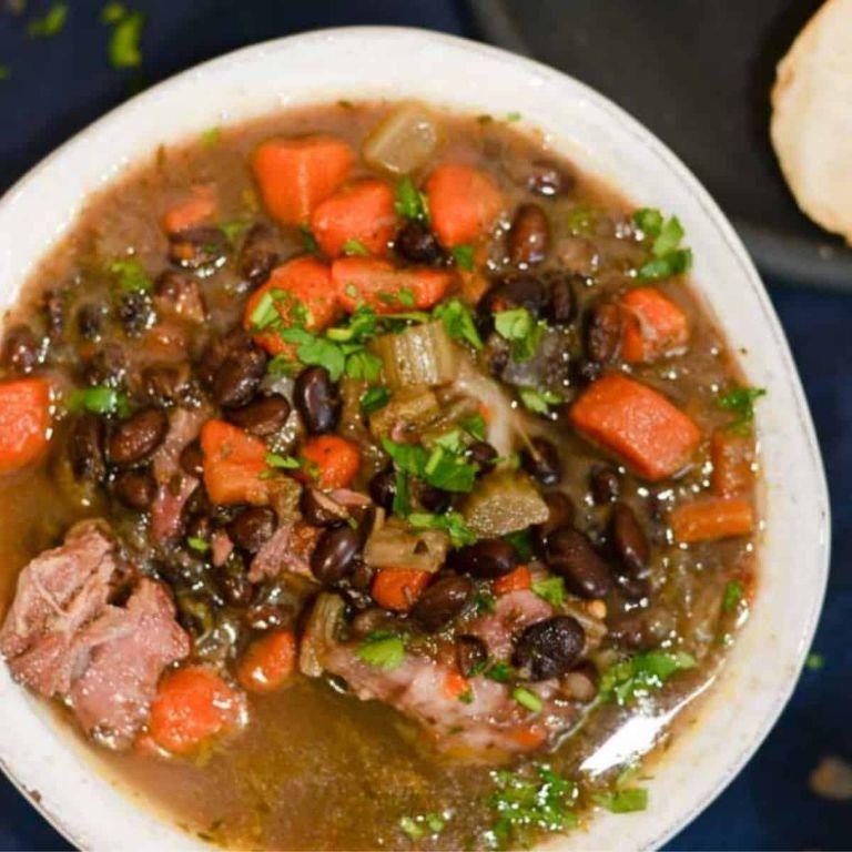 Leftover Ham and Black Bean Soup