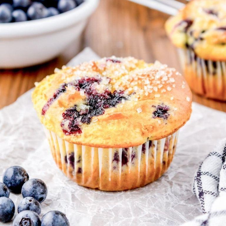 Lemon Blueberry Cake Mix Muffins