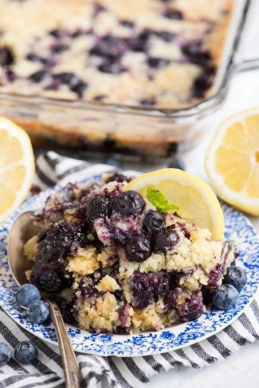 Lemon Blueberry Dump Cake