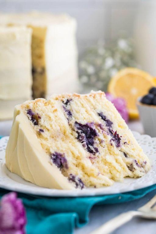 Lemon Blueberry Holiday Cake
