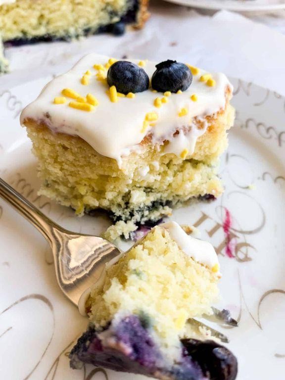 Lemon Blueberry Sheet Cake