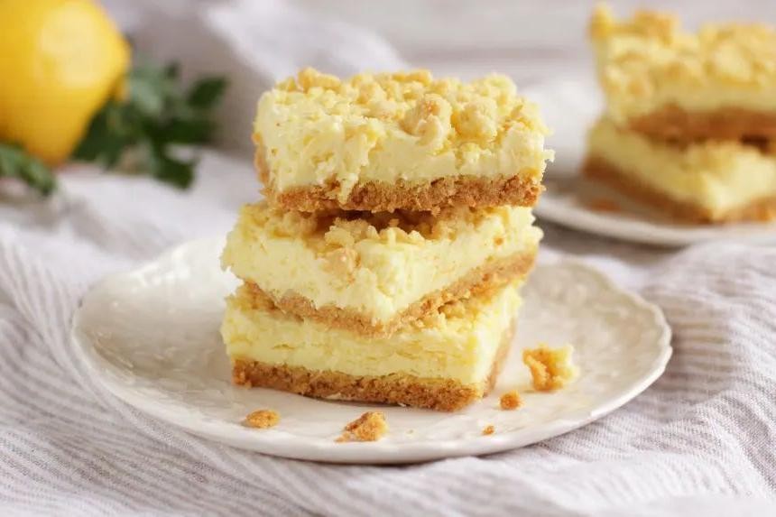 Lemon Cake Mix Bars with Cream Cheese Frosting
