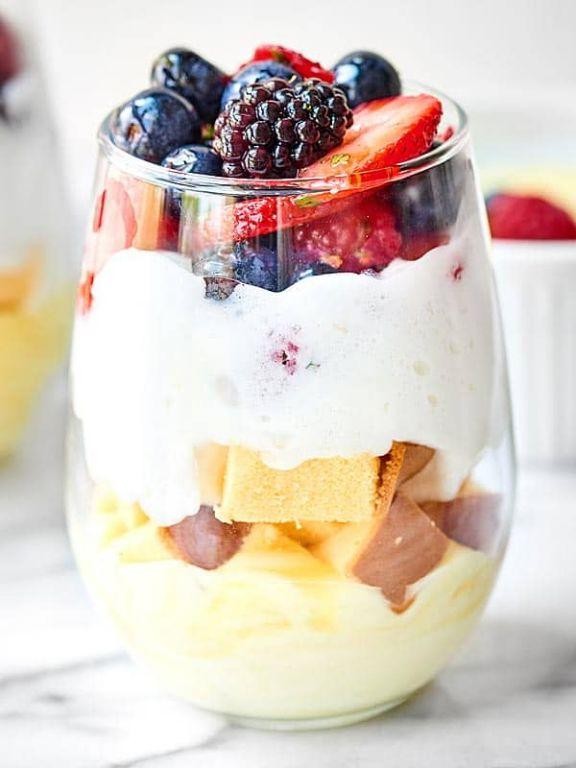 Lemon Cake Mix Parfait
