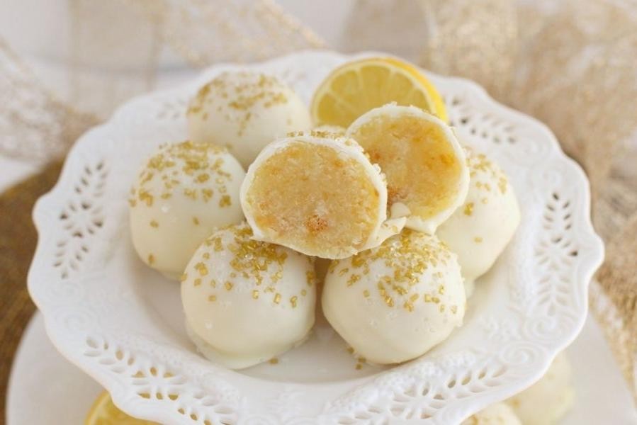 Lemon Cake Mix Truffles