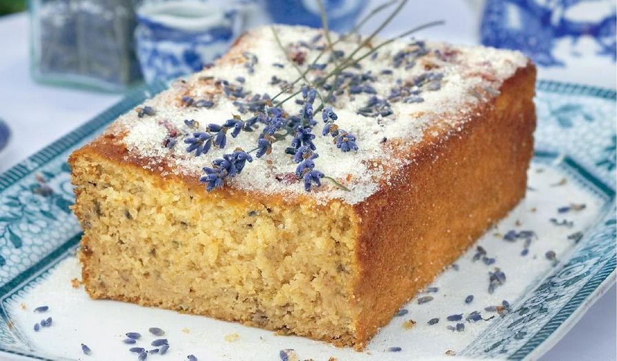 Lemon Drizzle Cake with Lavender