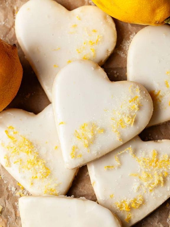 Lemon Glazed Cut Out Sugar Cookies