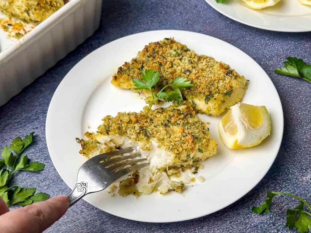 Lemon Herb Crusted Cod