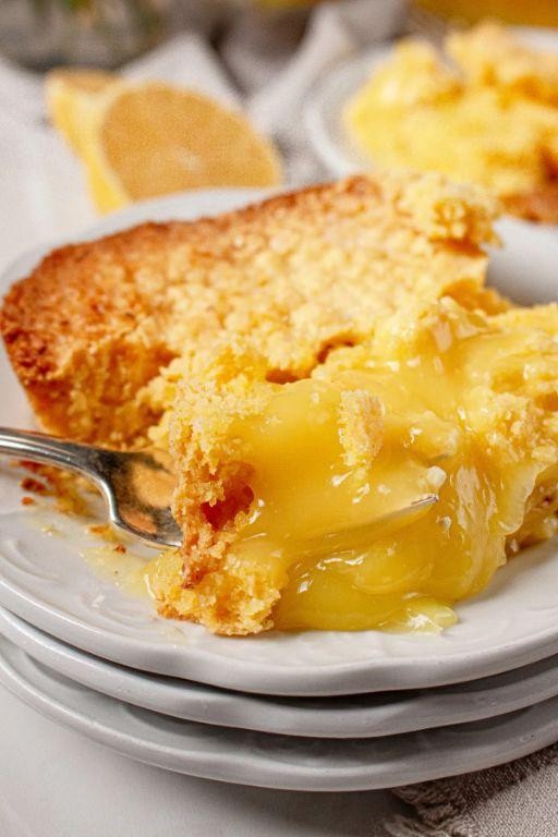 Lemon Mint Dump Cake