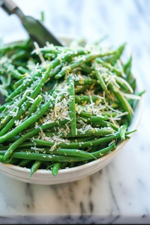 Lemon Parmesan Fresh Green Beans