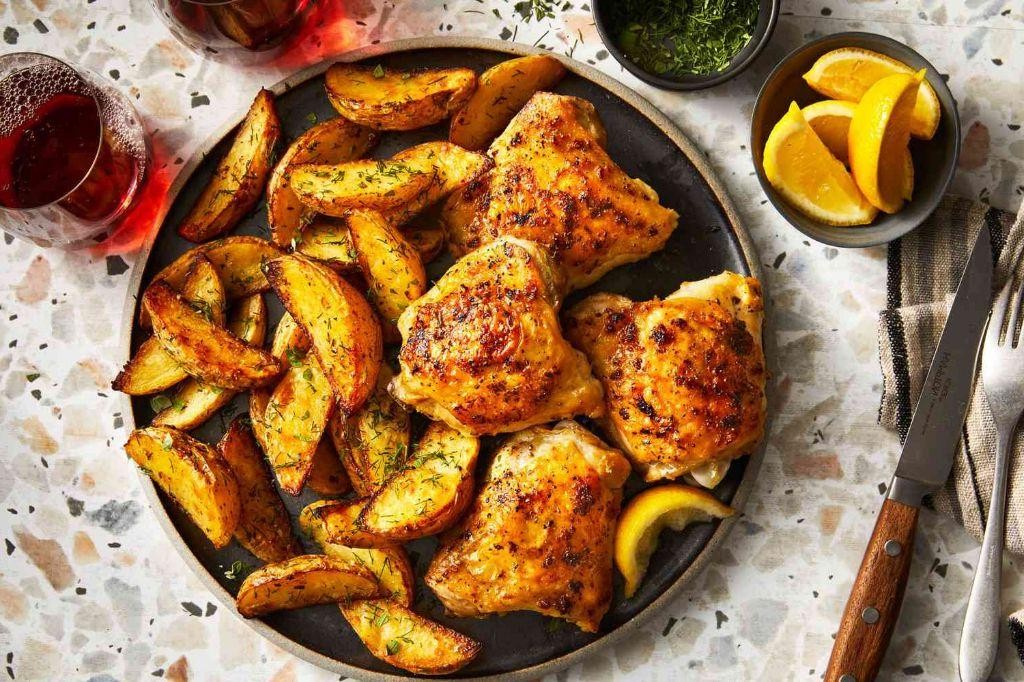 Lemon Pepper Chicken and Roasted Potatoes
