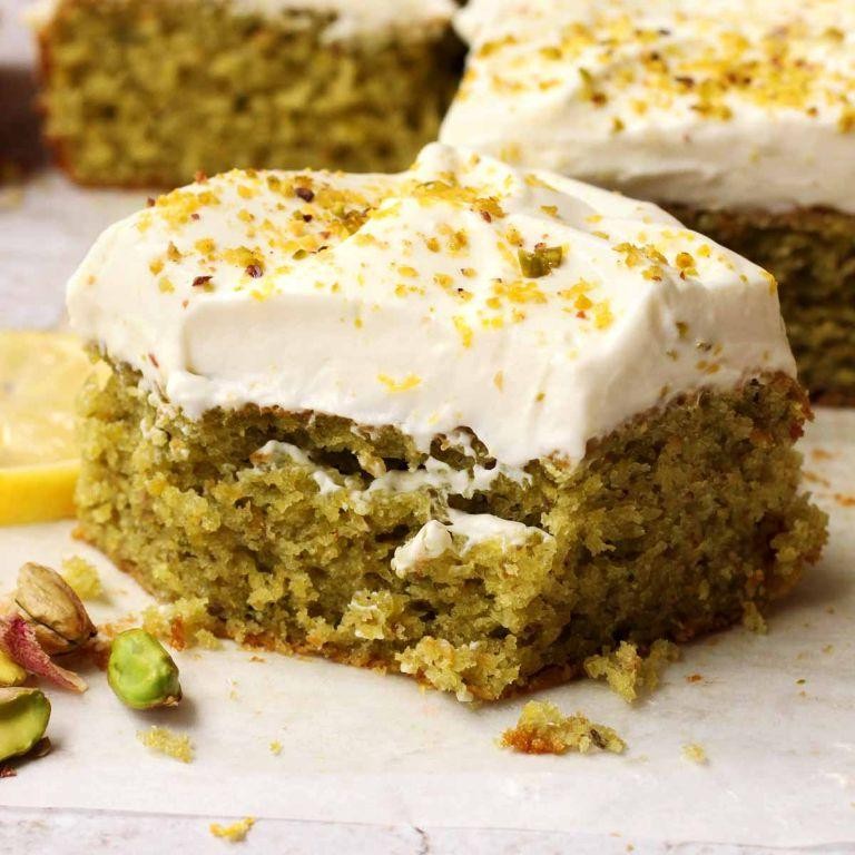 Lemon Pistachio Dump Cake