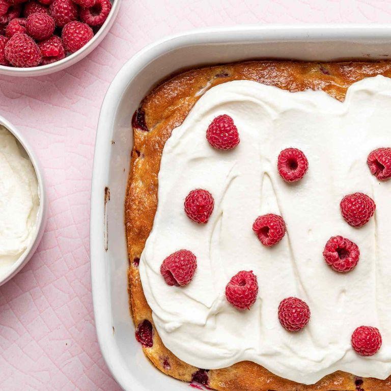 Lemon Raspberry Dump Cake