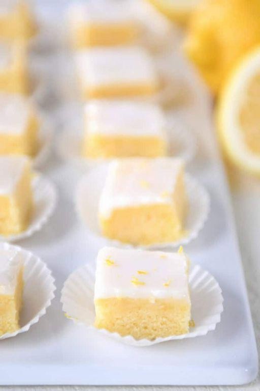 Lemon Zest Mini Brownie Bites