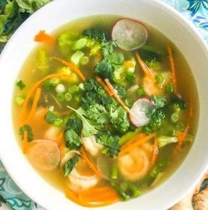 Lemongrass Ginger Bone Broth Soup