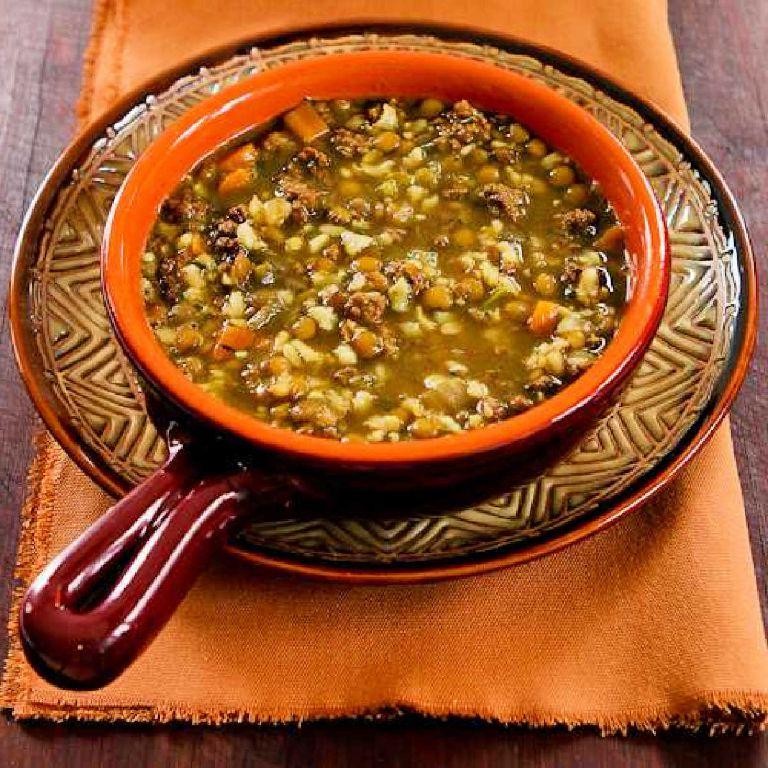 Lentil Hamburger Soup