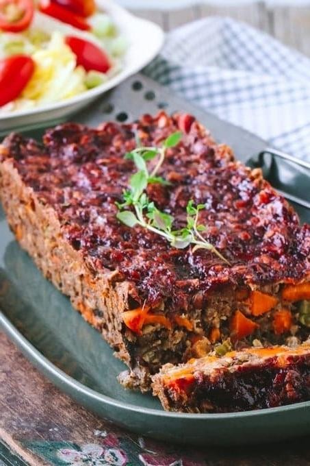 Lentil Loaf with Maple Glaze