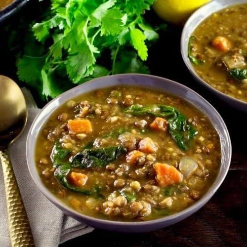 Lentil Soup with Spinach