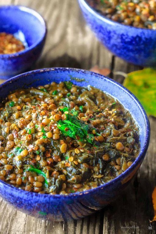 Lentil and Spinach Mediterranean Soup
