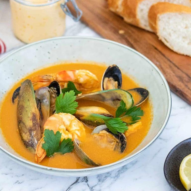 Light Bouillabaisse with White Fish