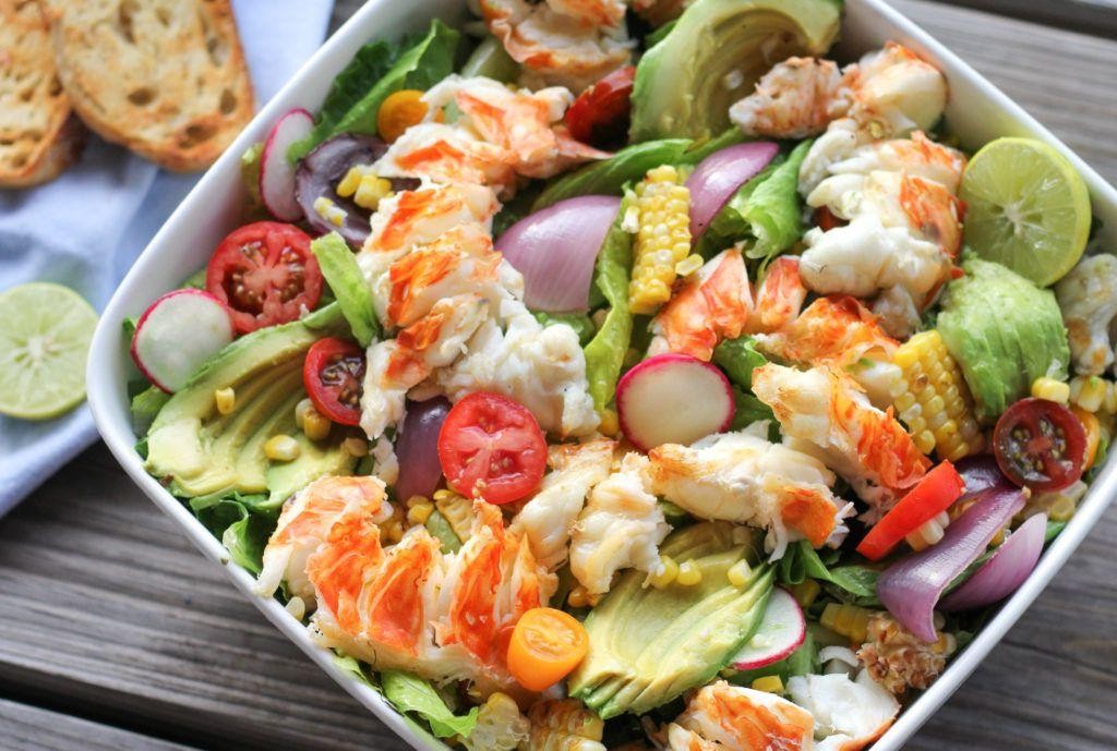 Lobster Salad with Roasted Vegetables