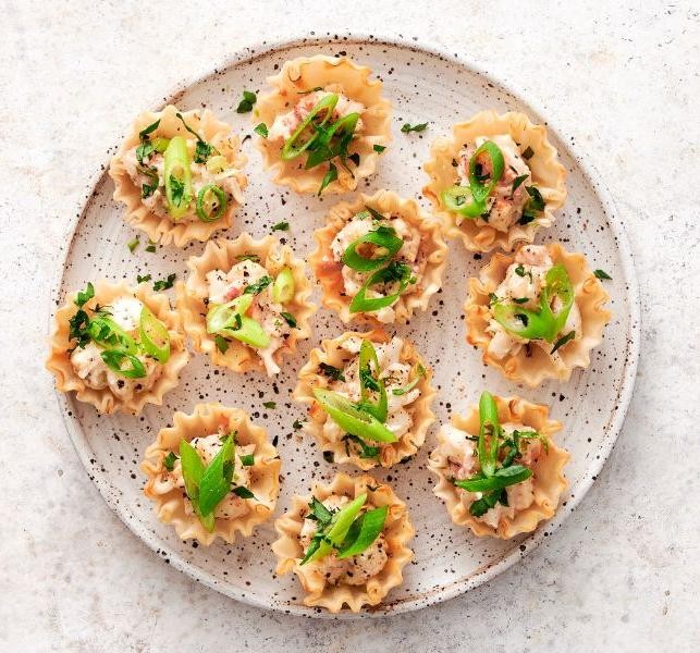 Lobster and Gruyere Phyllo Shells
