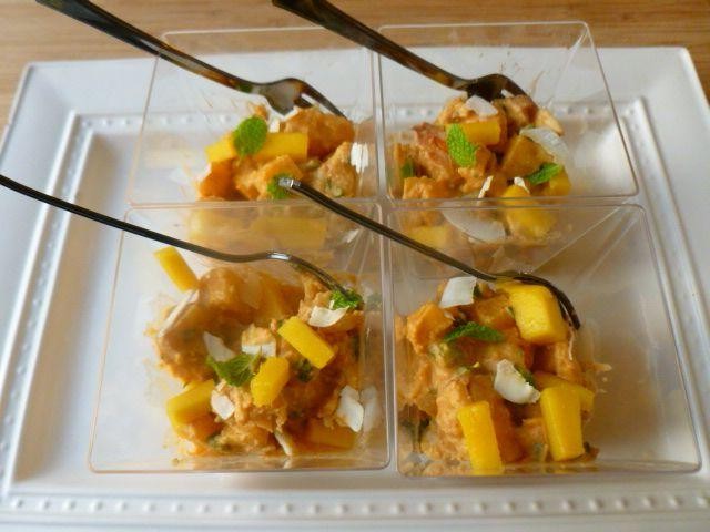 Lobster and Mango Salad with Coconut Dressing