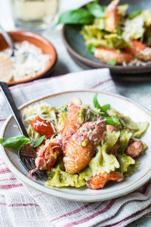 Lobster and Pasta Salad with Pesto