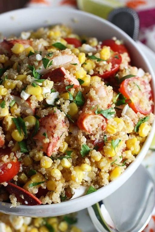 Lobster and Quinoa Salad with Fresh Herbs
