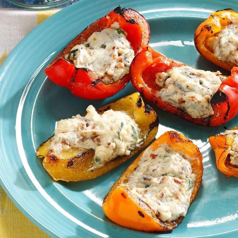 London Broil and Blue Cheese Stuffed Peppers
