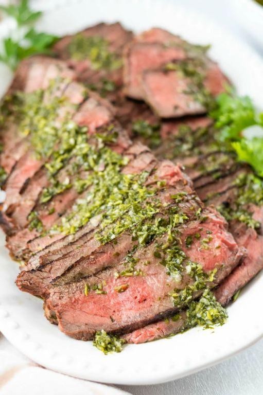 London Broil with Chimichurri Sauce