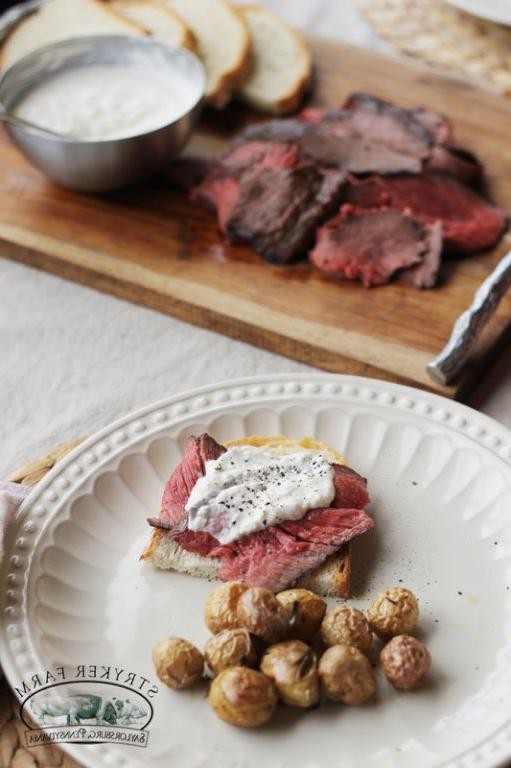 London Broil with Creamy Horseradish Sauce