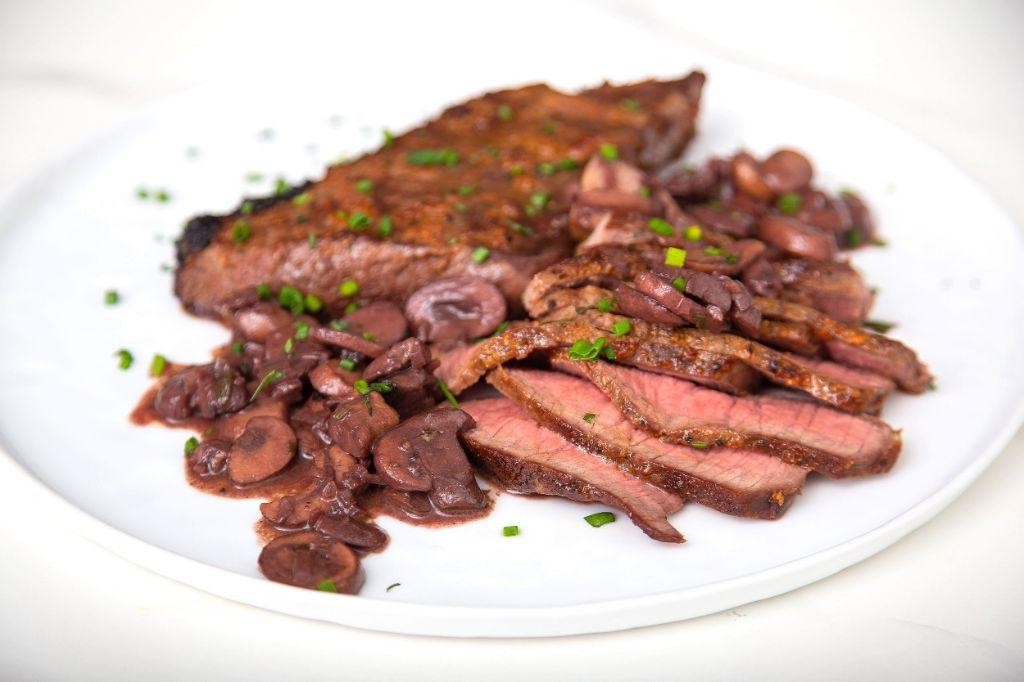 London Broil with Red Wine Sauce
