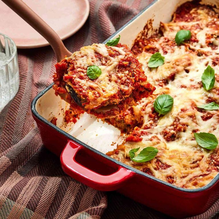 Low Calorie Mediterranean Eggplant Parmesan