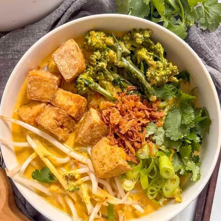 Malaysian Tofu Curry Laksa