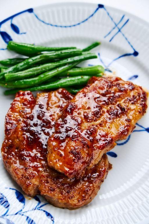 Maple Dijon Bone-In Pork Chops