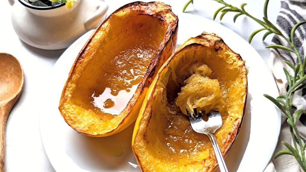 Maple Glazed Vegan Spaghetti Squash