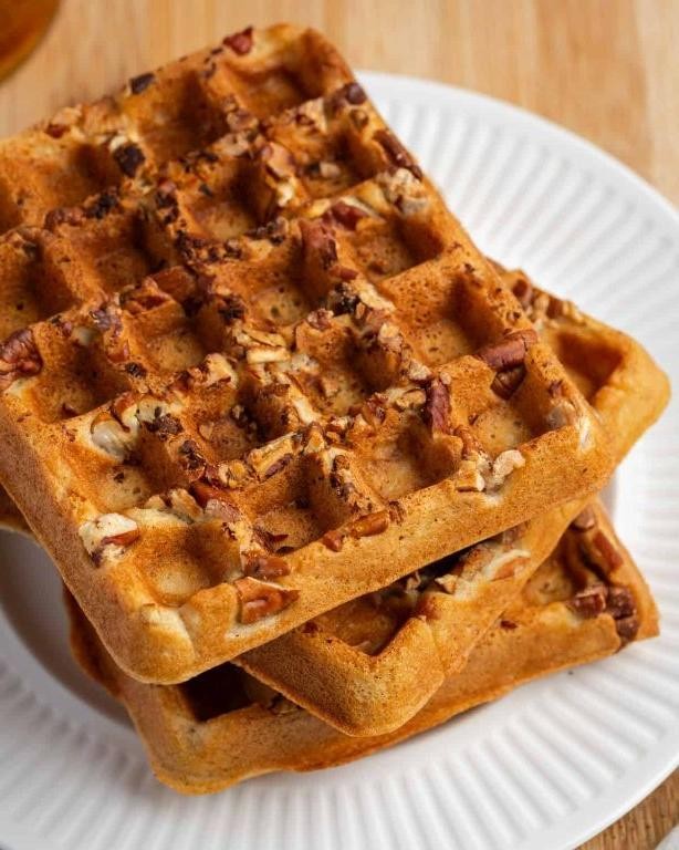 Maple Pecan Gluten-Free Waffles