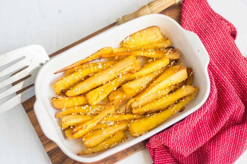 Maple Roasted Parsnips