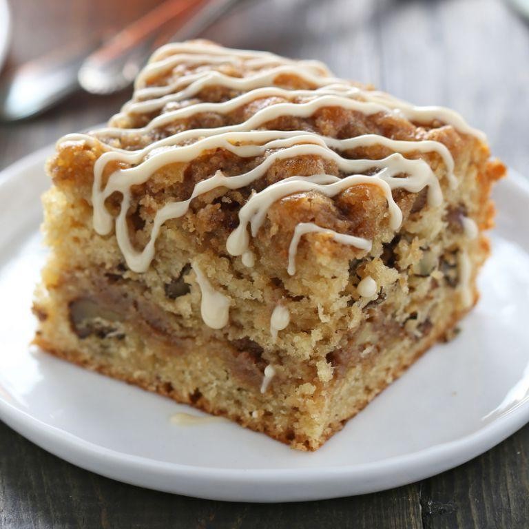 Maple Walnut Crumb Cake