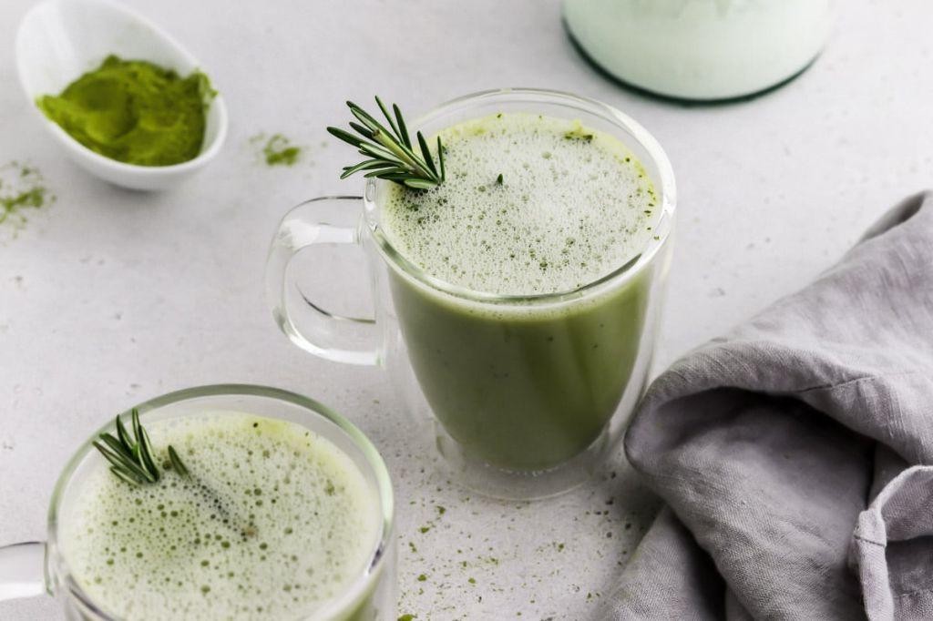 Matcha Almond Milk Tea