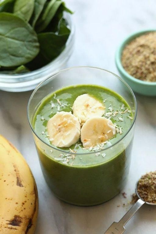 Matcha Banana Almond Smoothie