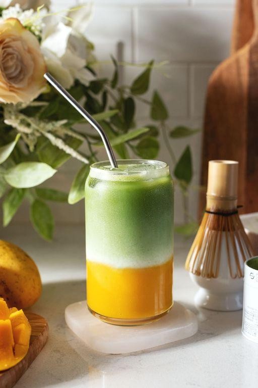 Matcha Mango Coconut Smoothie