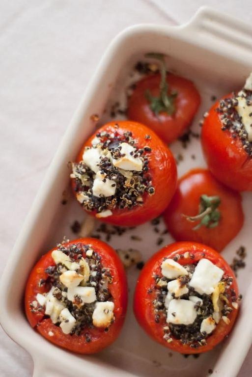Mediterranean Stuffed Tomatoes with Feta and Herbs
