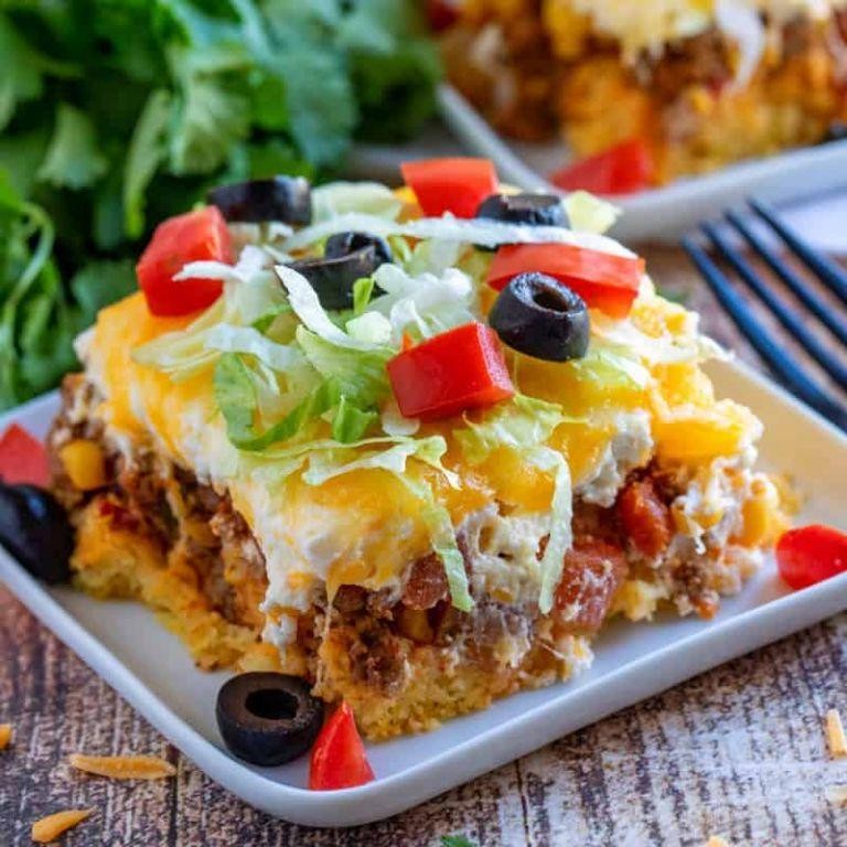 Mexican Cornbread Taco Bake