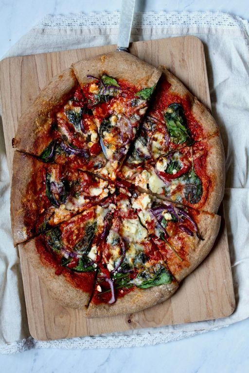 Mexican Pizza with Roasted Red Peppers