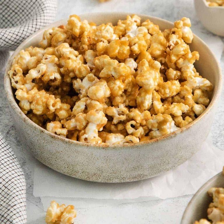 Microwave Caramel Popcorn