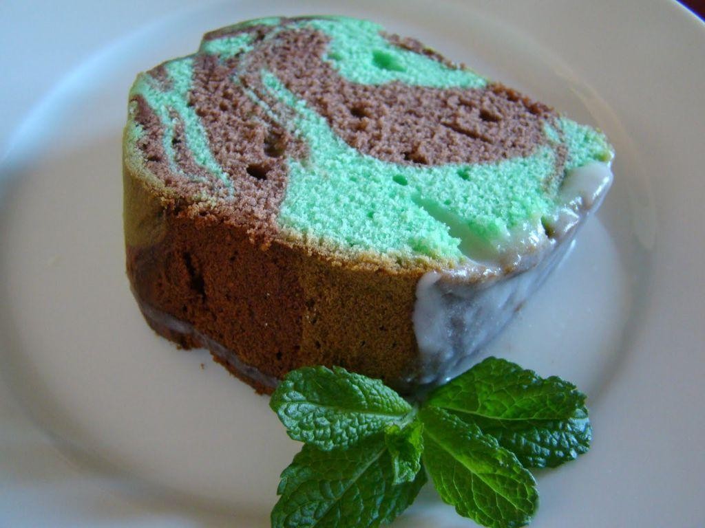 Mint Chocolate Marble Cake