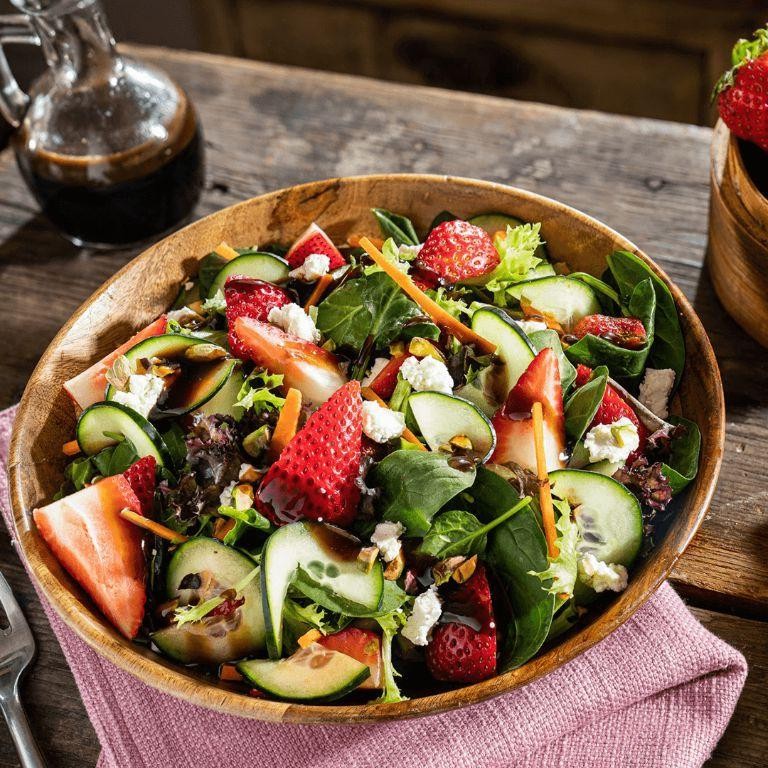 Mixed Greens with Strawberry Vinaigrette
