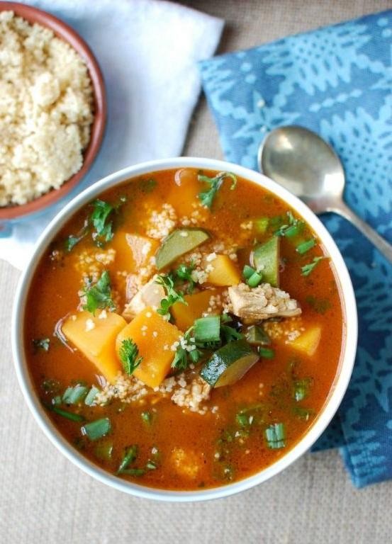 Moroccan Chicken and Butternut Squash Stew
